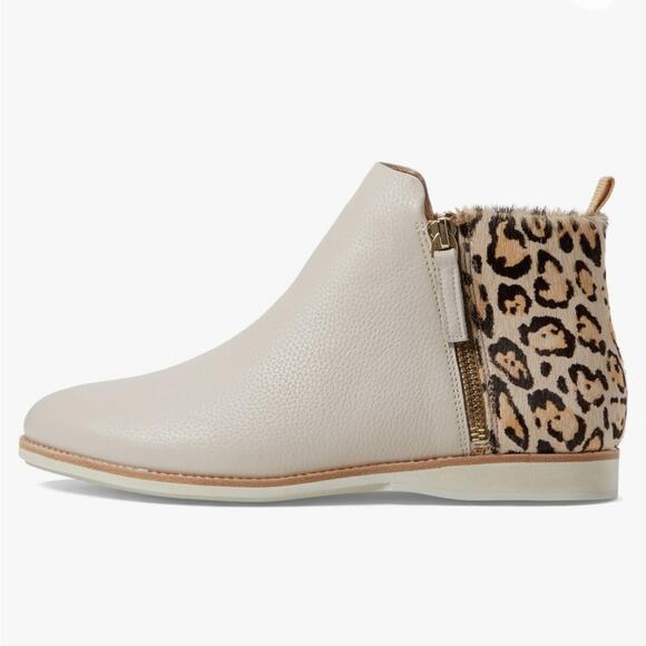 Rollie Boots 7 ankle bootie Leather Neutral Boots Leopard Fall Boots Casual Boho - Picture 2 of 14